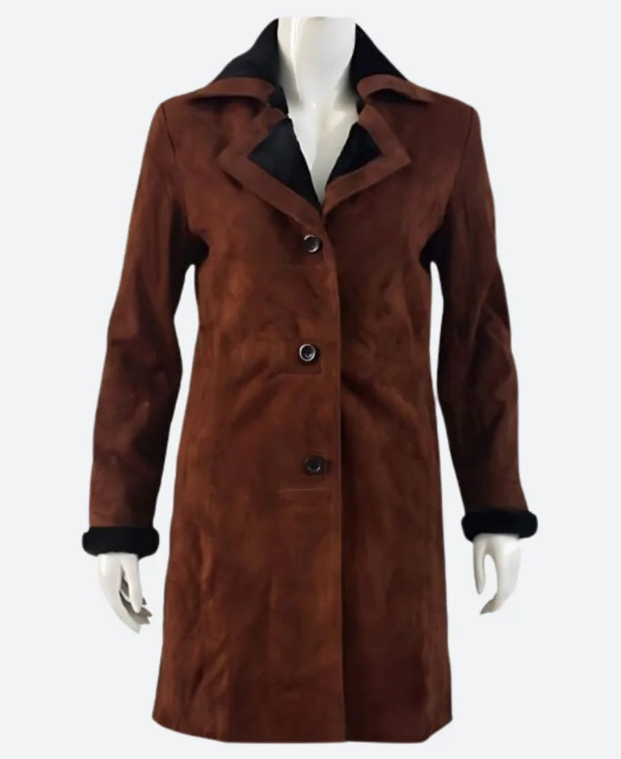 Yellowstone Monica Dutton Suede Leather Coat