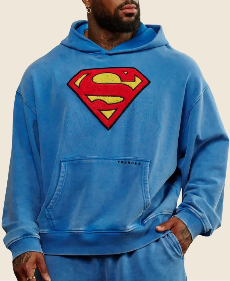 Youngla Superman Hoodie Front Image